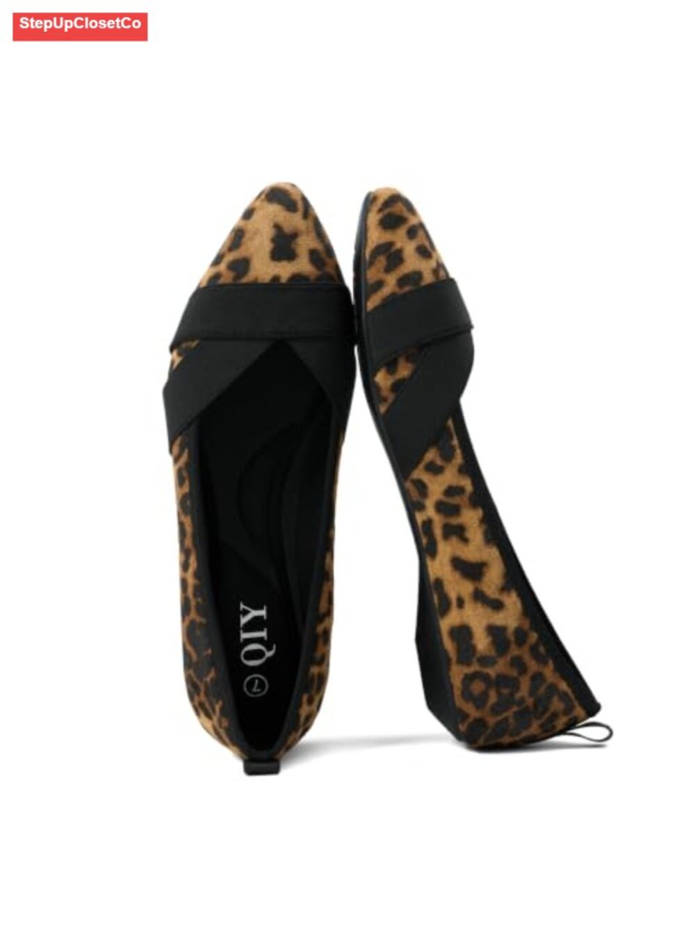 Pointed Toe Slip On Flats Comfortable Dress Shoes Faux Suede Lightweight
